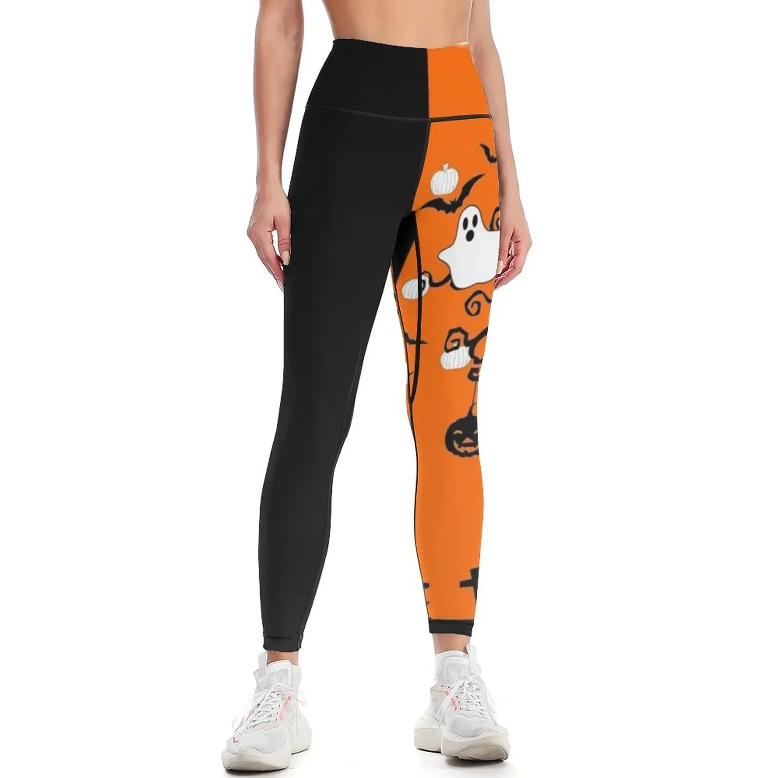 

Halloween Doodles Leggings flared sports for gym sportswear gym Female legging pants Womens Leggings