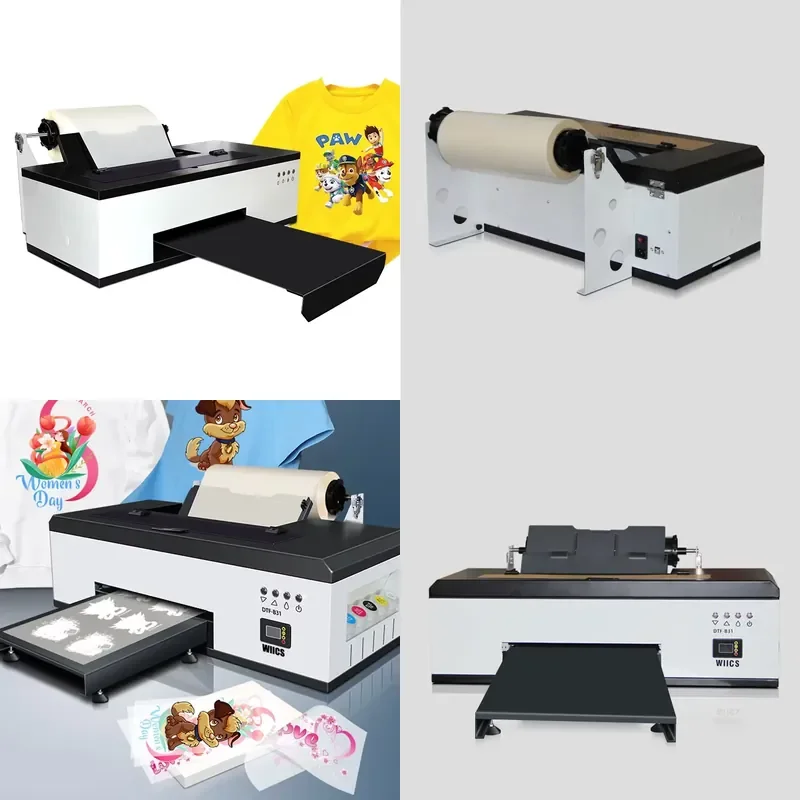 for DTF A3 Roller Start Kit Full Inkjet Printer L1800 Heat Transfer R1390 A4 Size Flatbed Printer All Materials Included
