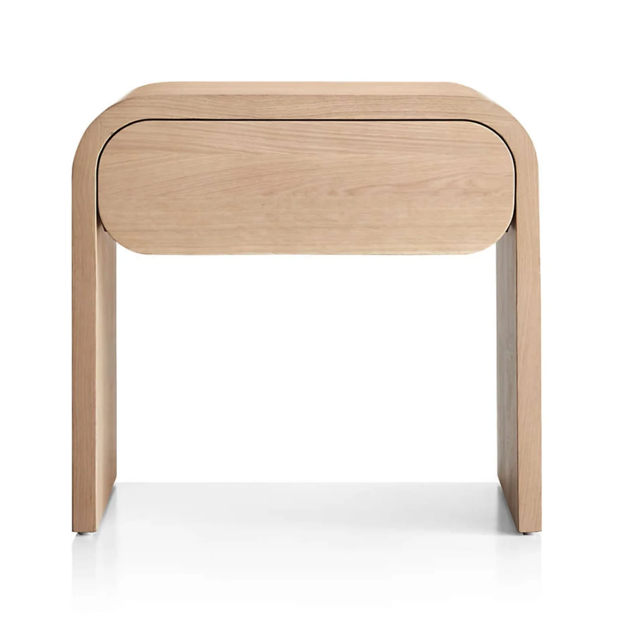 # High Quality Minimalist Bedside Table European Hotel Home Use Wood Side Bed Nightstand with Drawer
