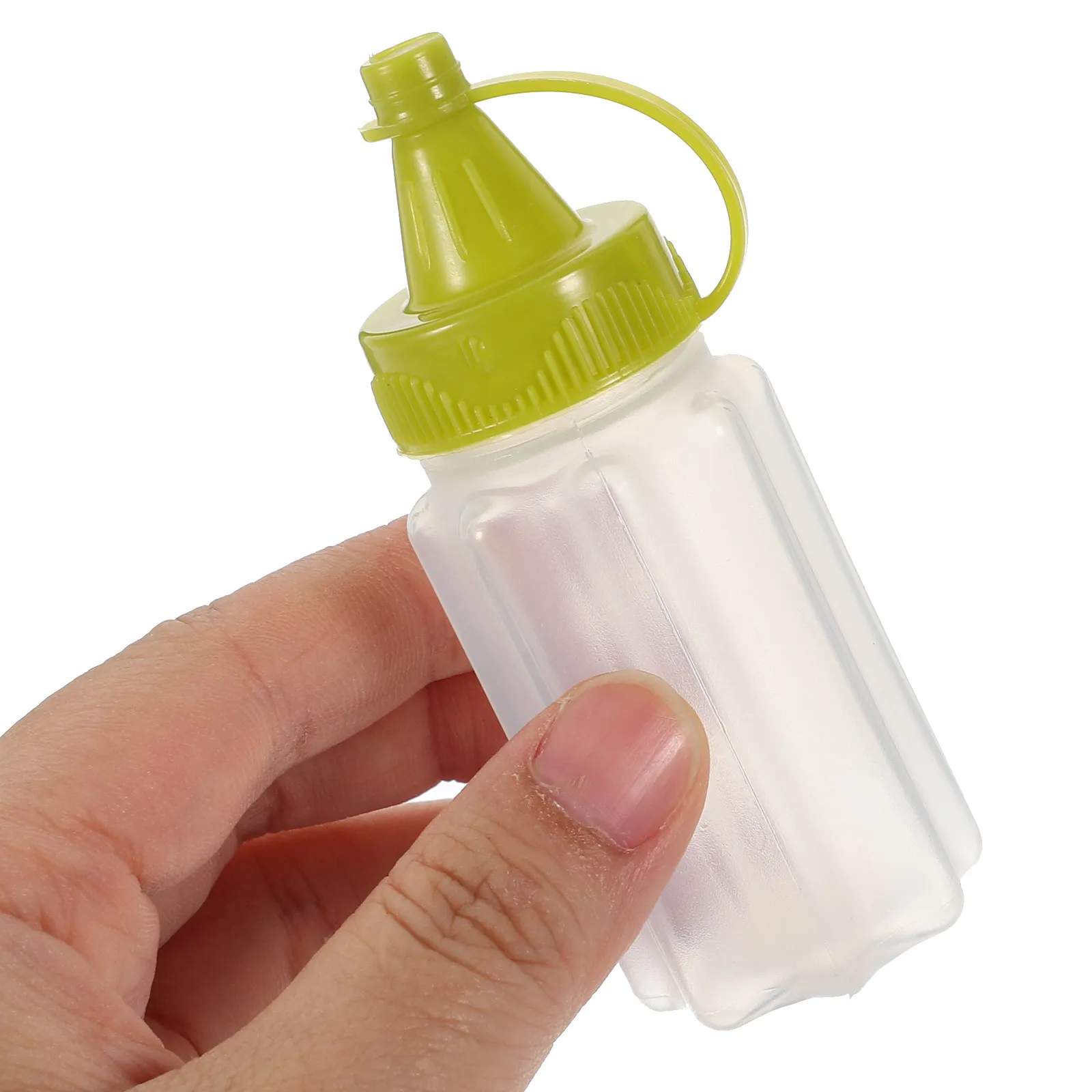 

4Pcs Portable Squeeze Bottles for Sauces Oils Vinegar Dressings Condiment Dispenser Kitchen Gadgets Clear Leakproof Sauce
