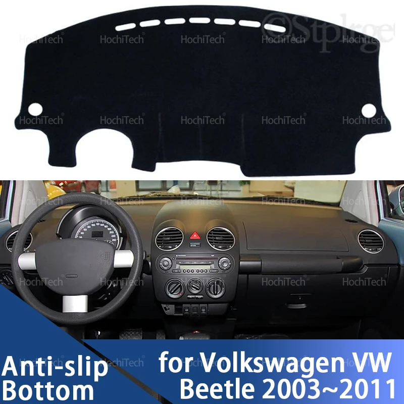 Capa protetora para painel de carro, tapete anti-uv para painel de carro, para volkswagen vw new beetle 2003 ~ 2011 beetle