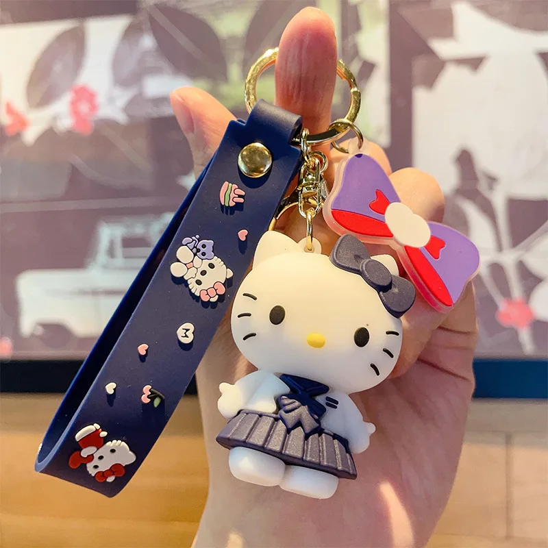 MINISO Cute Cartoon Anime Sanrio Keychain Pendant Keychain Car Keychain Mobile Bag Hanging Accessories Children\'s Toys Gifts