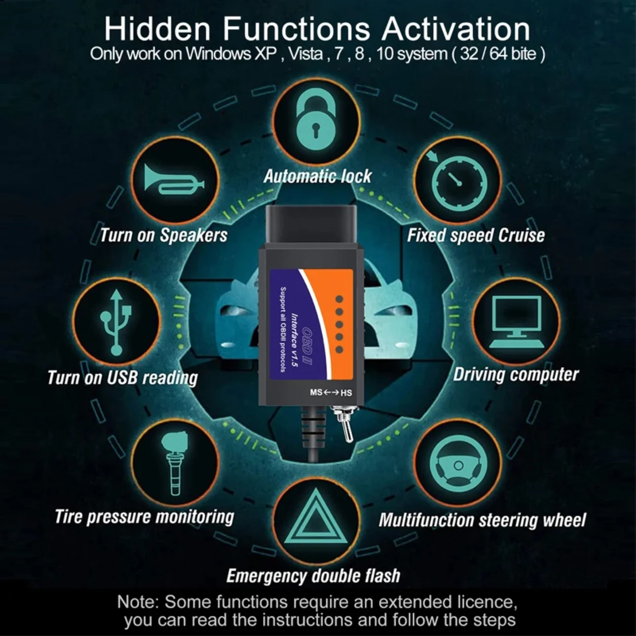 FORscan ELM 327 OBD2 Diagnostic Scanner USB V1.5 HS/MS CAN Switch For Ford Vehicles Code Reader - Image 4