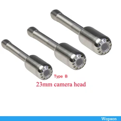 23mm Pipe Drain Sewer Inspection Camera Head Replacement With 12pcs LED Lights with repair parts