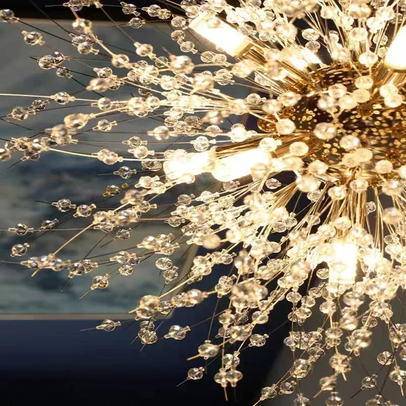 Star Fireball Crystal Pendant LED Lighting Dandelion Restaurant, Living Room Pendant