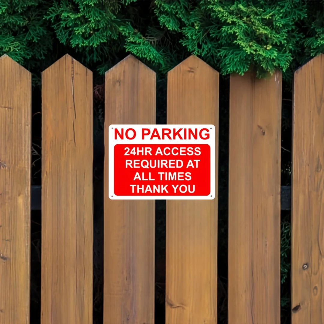 1pc, Vintage Metal Tin Sign (12X8 Inches/30X20Cm), Outdoor Warning Sign - 