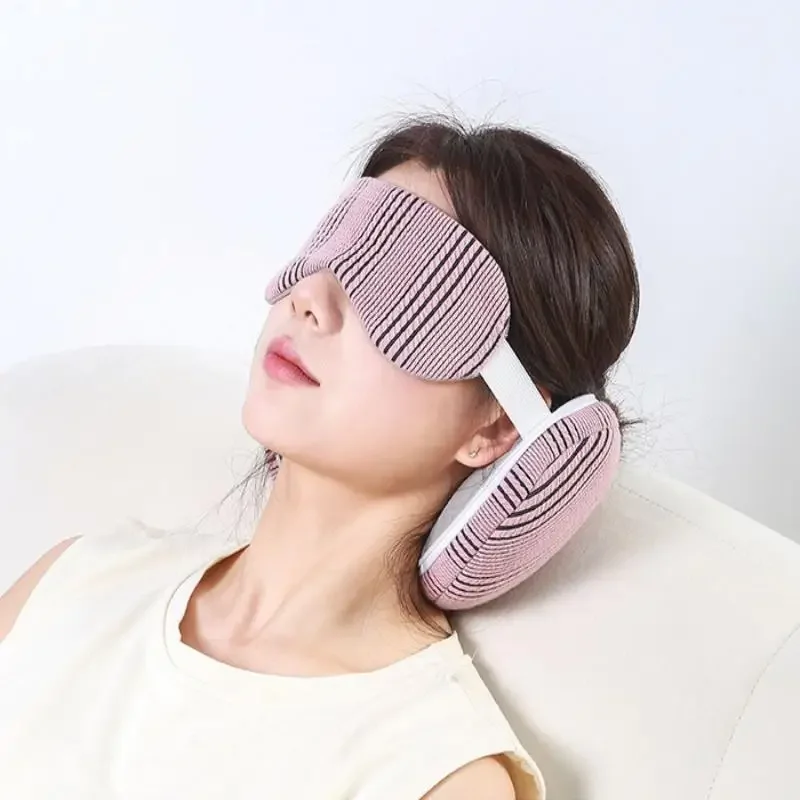 

Портативная подушка для шеи 2 в 1, маска для сна, многофункциональная дорожная крышка для глаз, самолет, офис, полет, отдых для сна