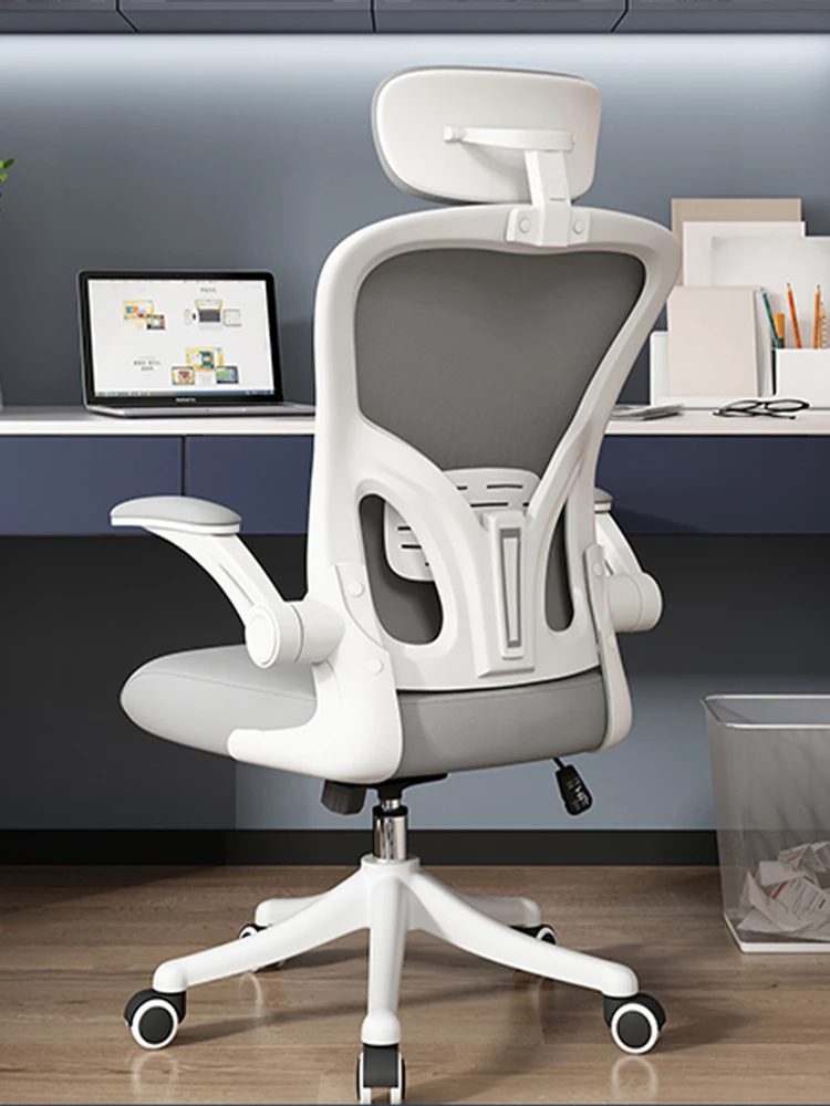 Multi functional computer chair with rotatable lifting headrest for comfortable sitting at home, office, and home use