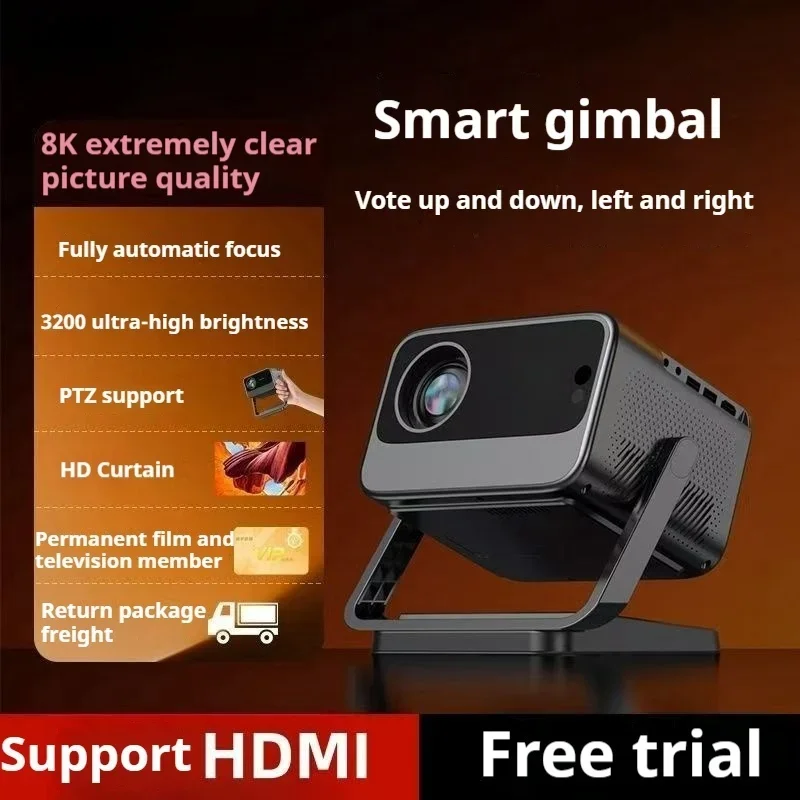 

Full HD projector 1080P portable 180° smart projection Android WiFi5G Blueatooth Home theater outdoor office projector 4k