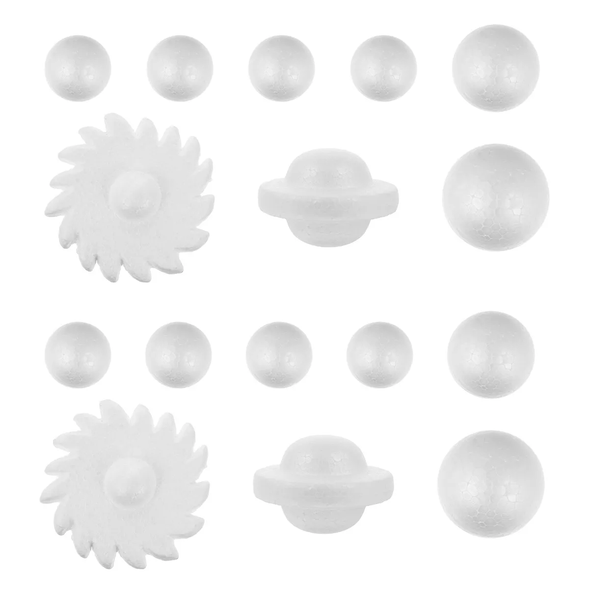 20Pcs Kids DIY Foam Balls Blank Spherical Craft Kit for Drawing Doodling Graffiti Art Fun Educational Creative Play Learning