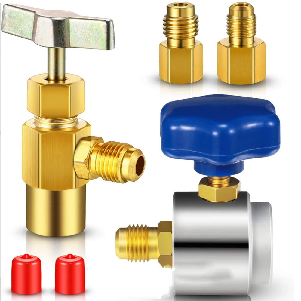 

For R134A Refrigerating Bottle Opener and Vacuum Pump Adapter Set for Seamless Integration with Charging Hoses
