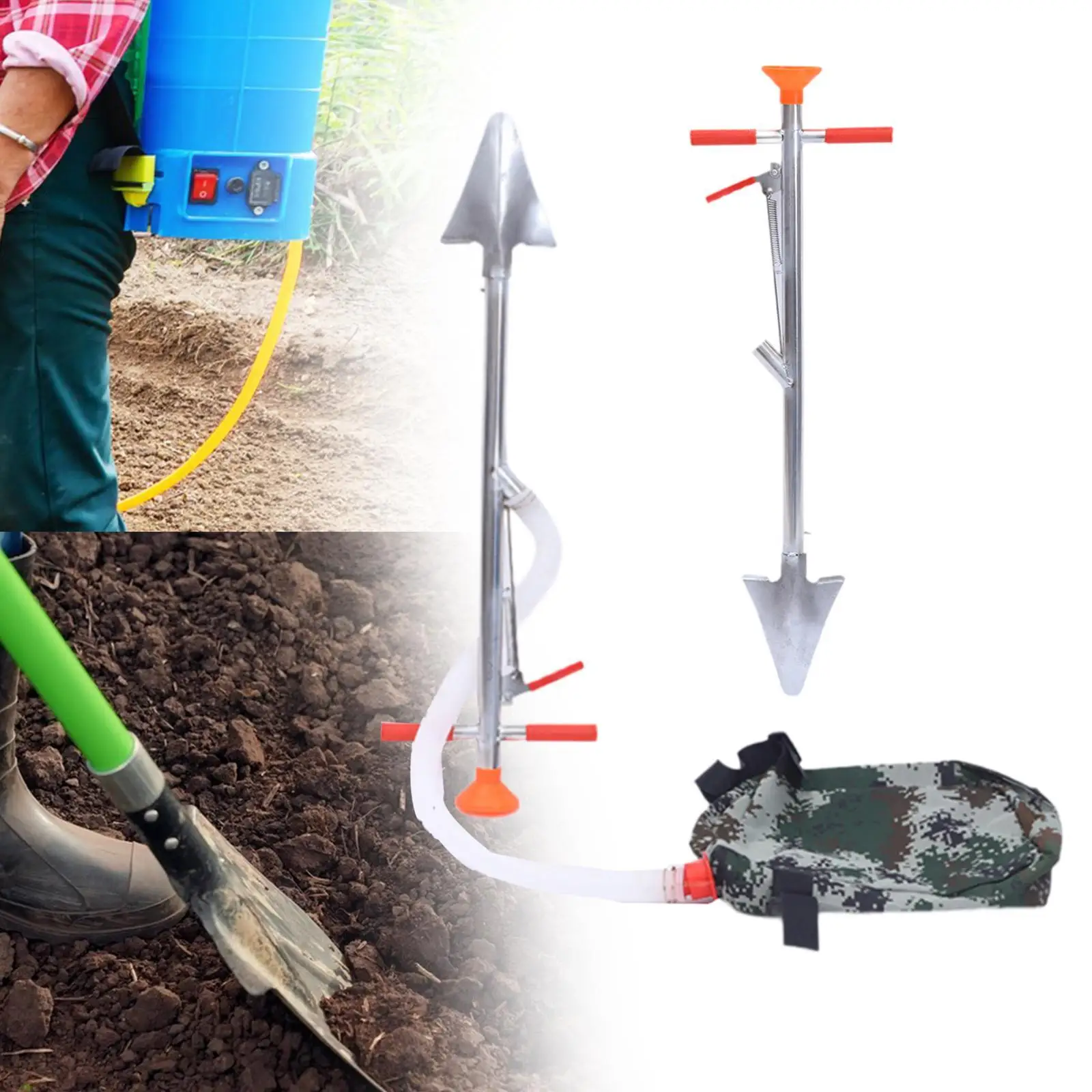 

Fertilizer Spreader Gardening Tool Iron Time Saving Granular Fertilizer