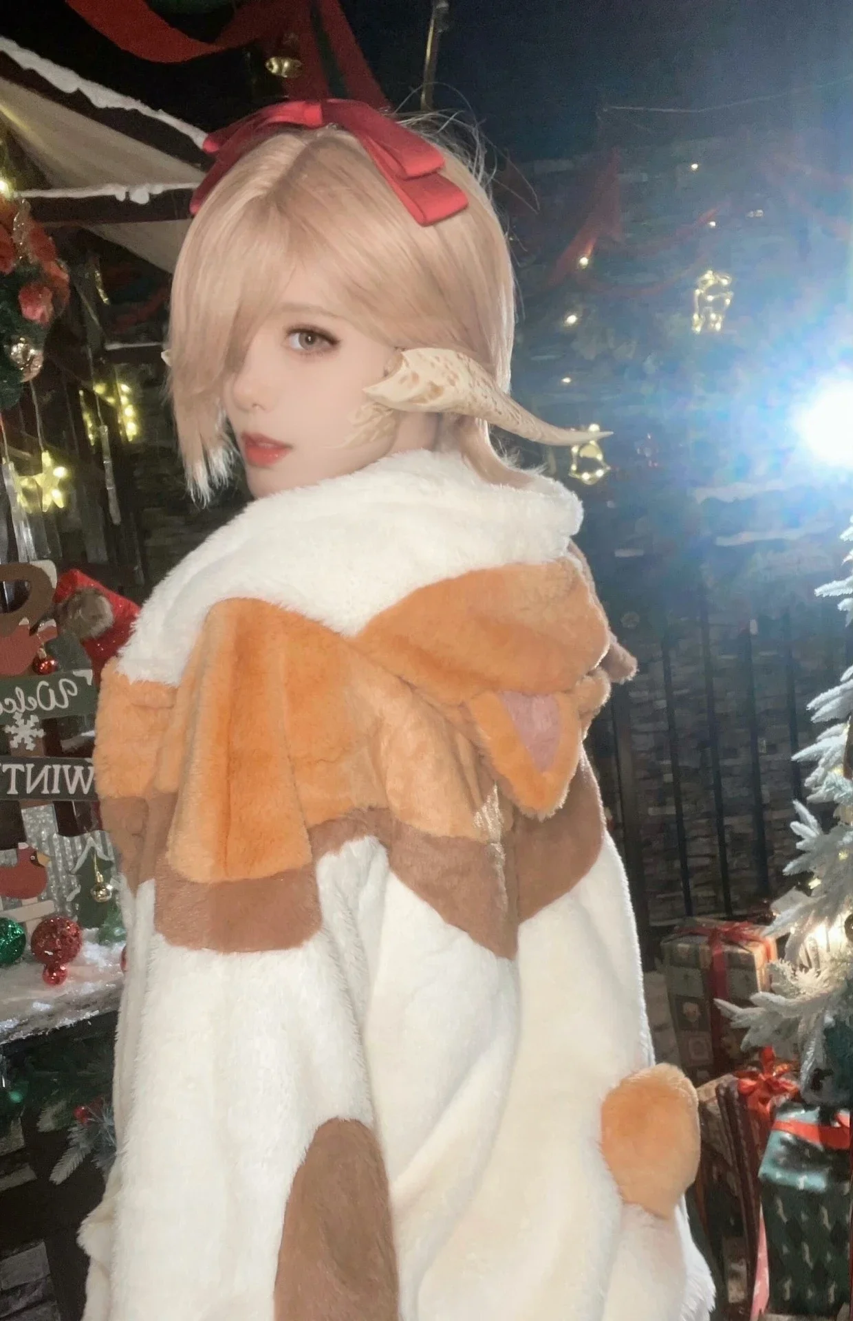 Cute Cosplay Costume Cute Cat Cotton Coat Sweater Winter Outdoor Girls Warm Hoodies