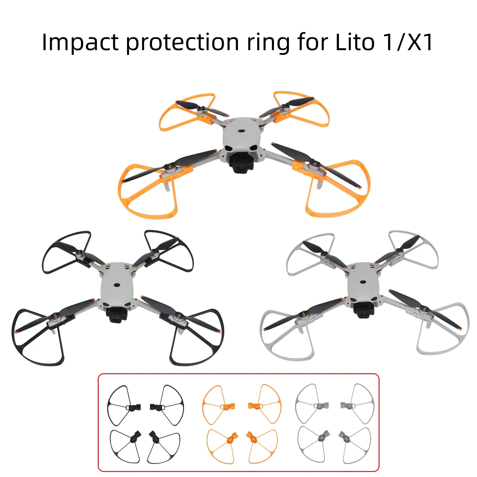 Propeller Guard Protector For DJI Lito 1 / X1,Anti-Collision Ring Propeller Blade Protection Safety Protective Cover Accessories