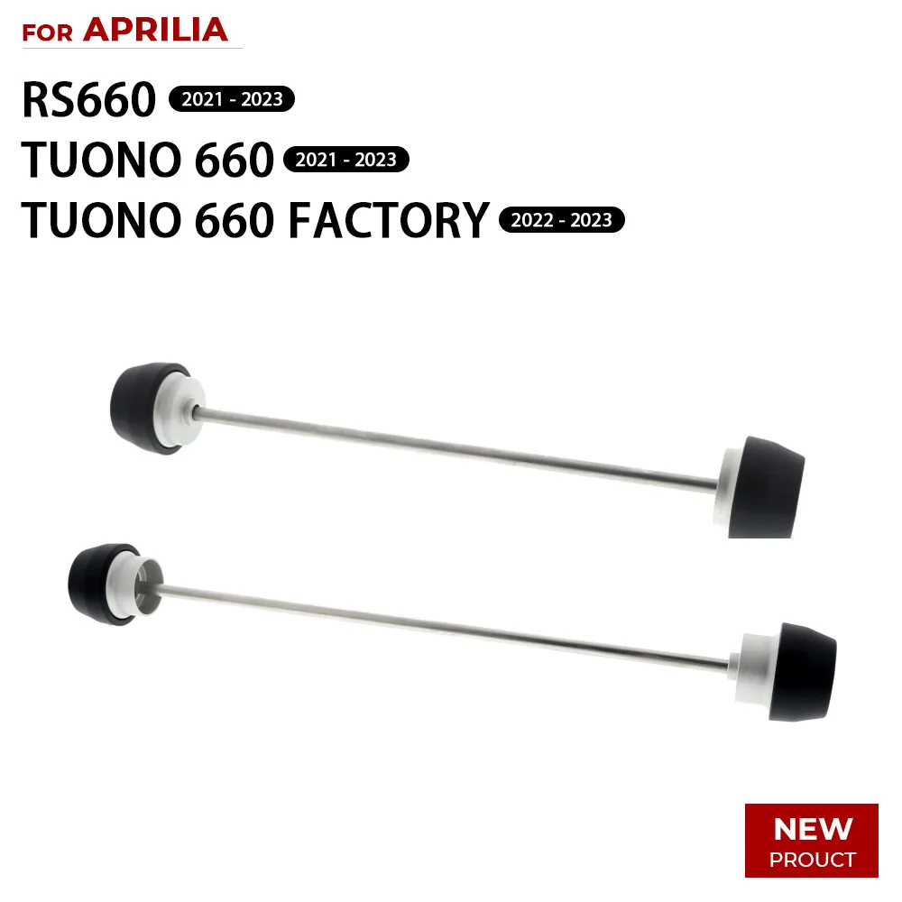 

CNC Aluminum Front Rear Axle Sliders For Aprilia RS660 2021-2023 & TUONO 660 2021-2023 Anti-Collision Slider Suite