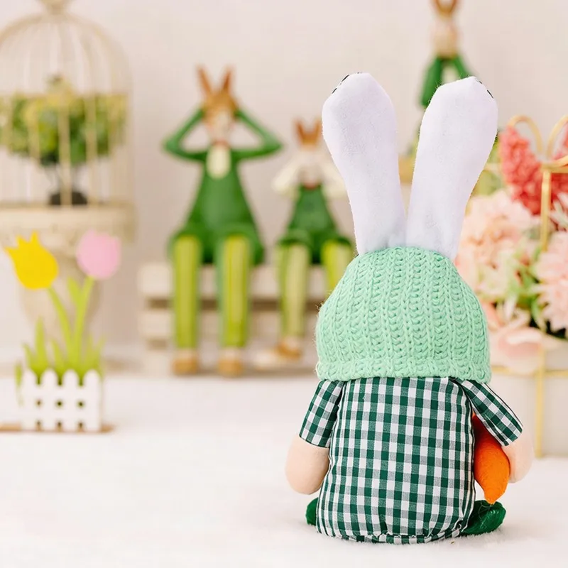 Springtime Gnome Decorations, Gnomes Indoor& Outdoor, Handmade Stuffed Plush Animal Figures For Spring Summer Holiday