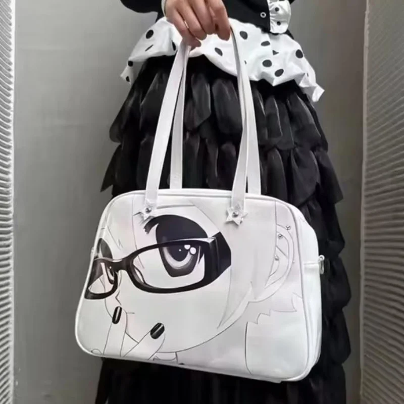 

Y2k Harajuku Style Tote Bag Japanese Cartoon Handbag Cute Girl Print Shoulder Bag Fashion College Underarm Bag Crossbody Bag