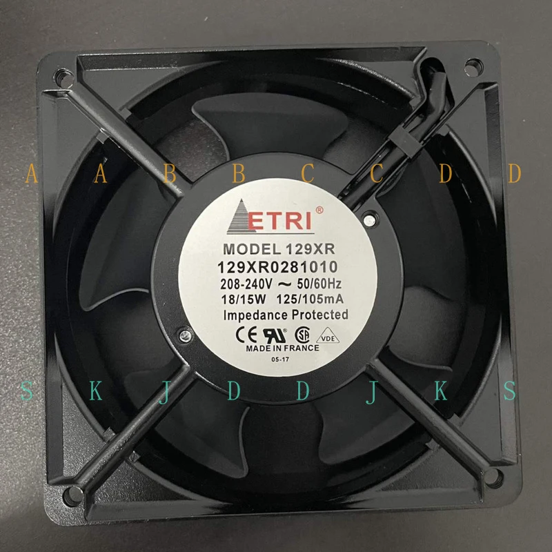 

M New ETRI 129XR0281010 208-240V 18/15W AC Axial Fan