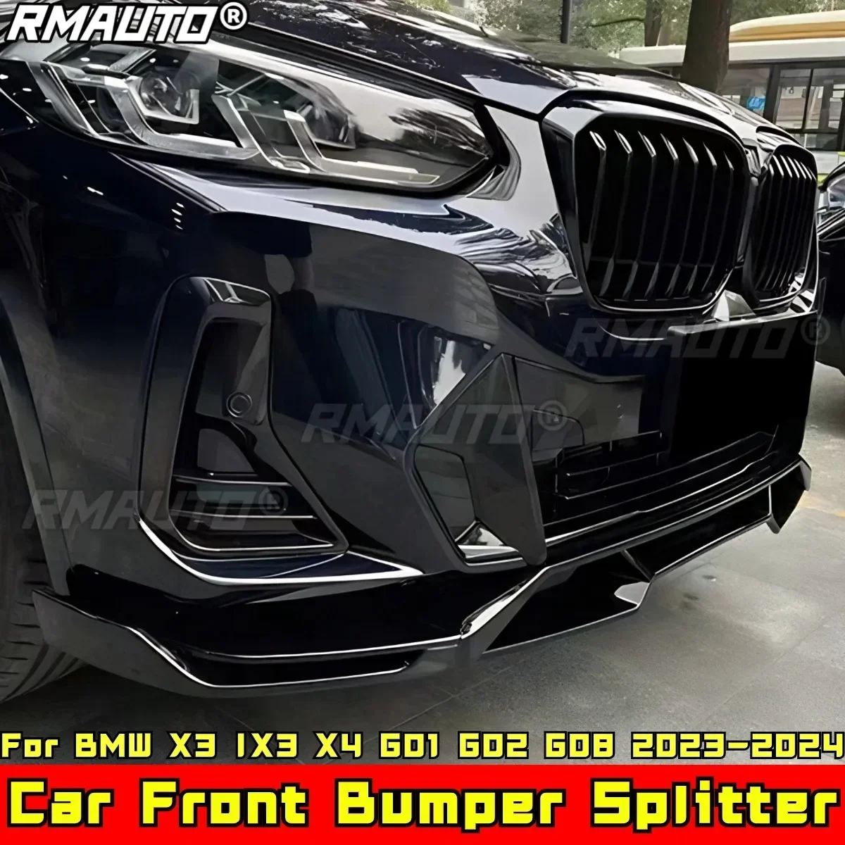 

Для BMW X3 IX3 X4 G01 G02 G08 2023-2024 Комплект кузова Крышка заднего бампера Задний бампер Сплиттер Защитный спойлер Автомобильные аксессуары