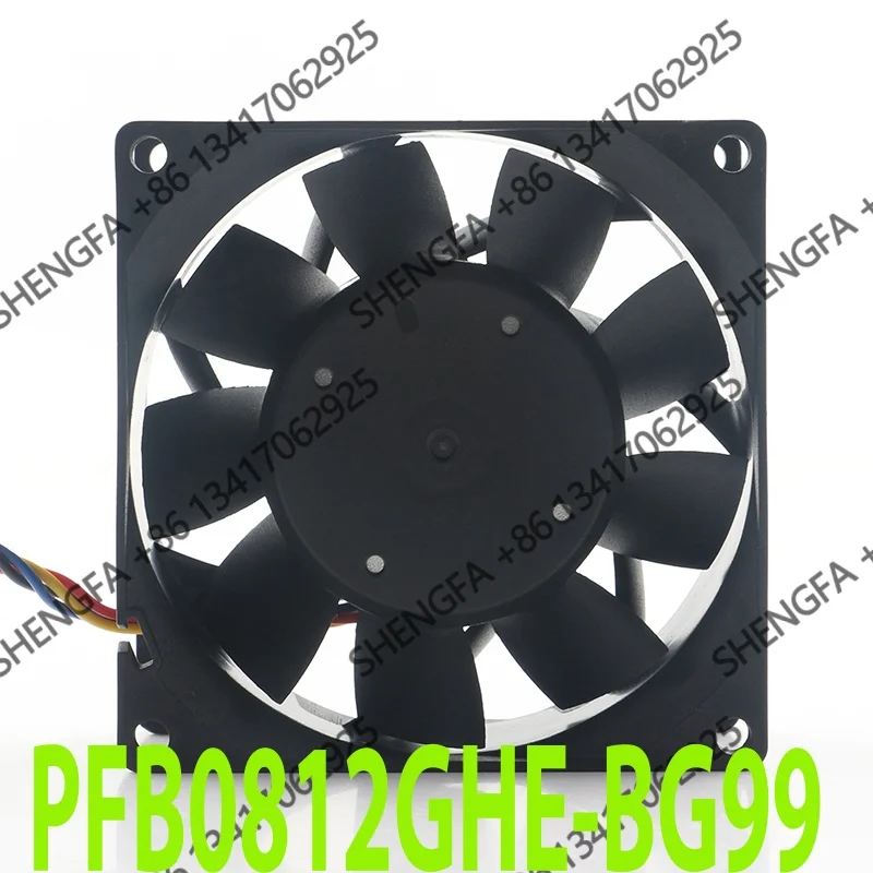 High air volume server chassis four-wire inverter Delta 5V 24V 48V DC 12V 1.02A AC EC 8038 80X80X38MM 8CM PFB0812GHE cooling fan