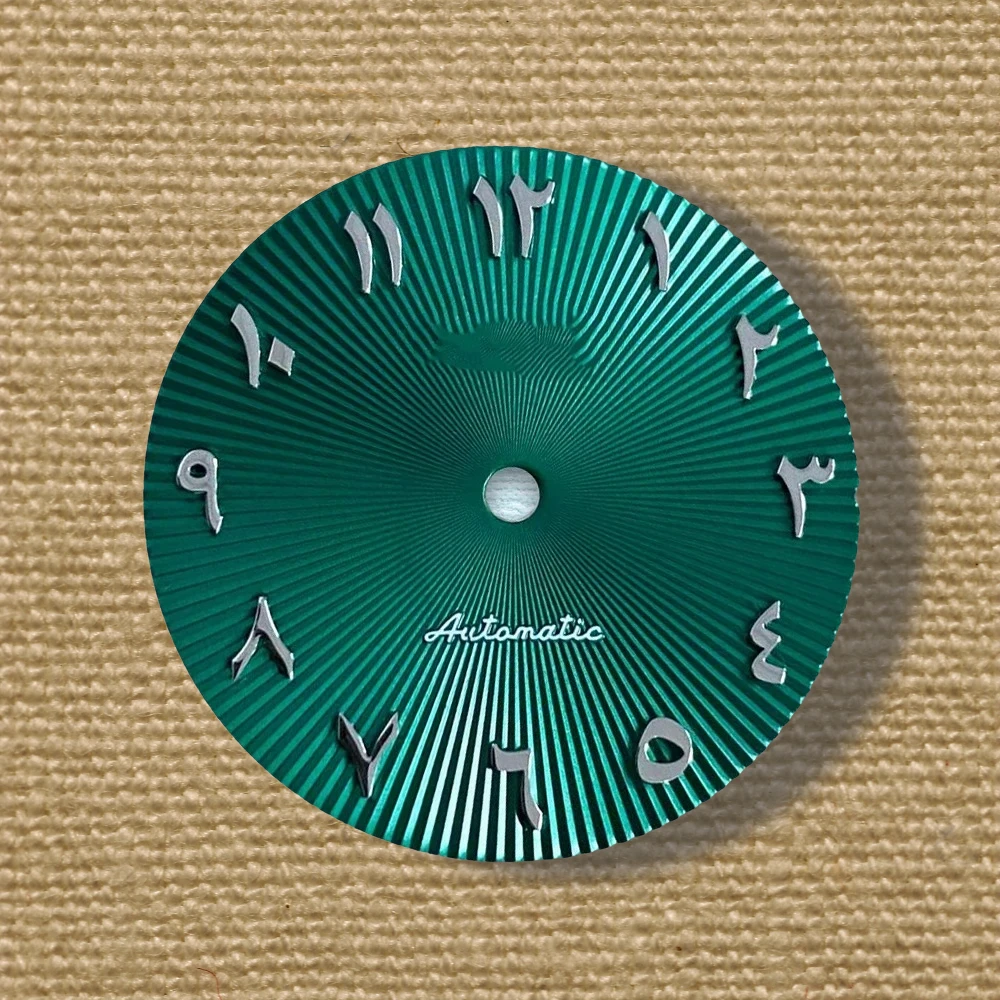 جودة عالية 28.5 مللي متر S شعار عربي NH35 قرص 3/3.8/4.2 تاج الساعة مناسب لحركات NH35/NH36 ملحقات NH35