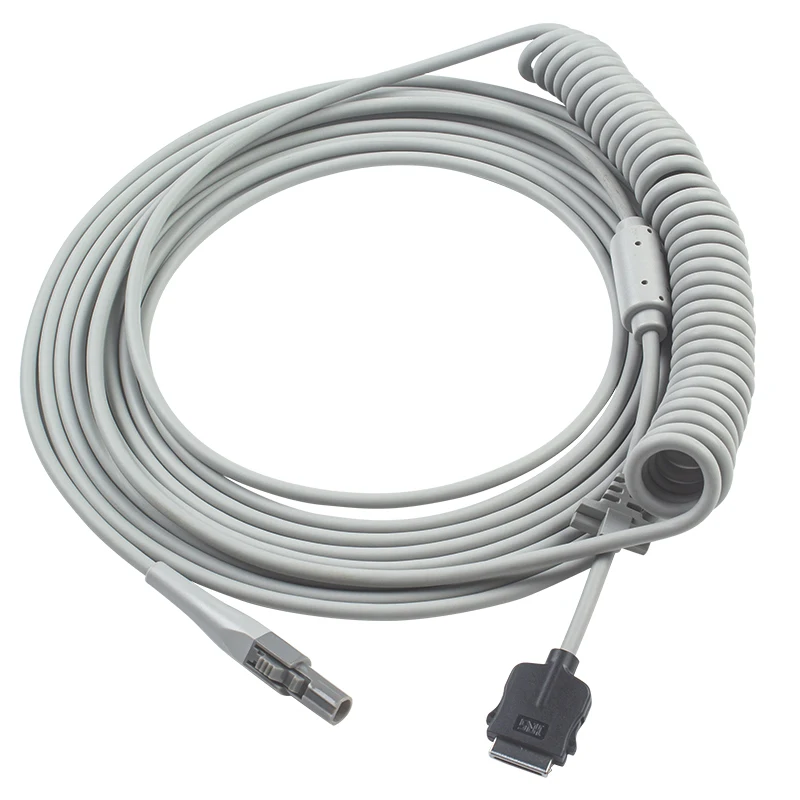 Compatible with GE 2016560-001 Coiled Data ECG Trunk Cable Cam 14 Mac 5000