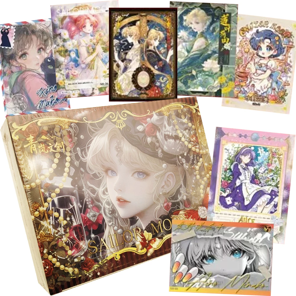 

Anime Sailor Moon Collection Cards Magical Girl Q Version Unique Ancient Style Character Cartoon Cute Cards Toys Festival Gifts