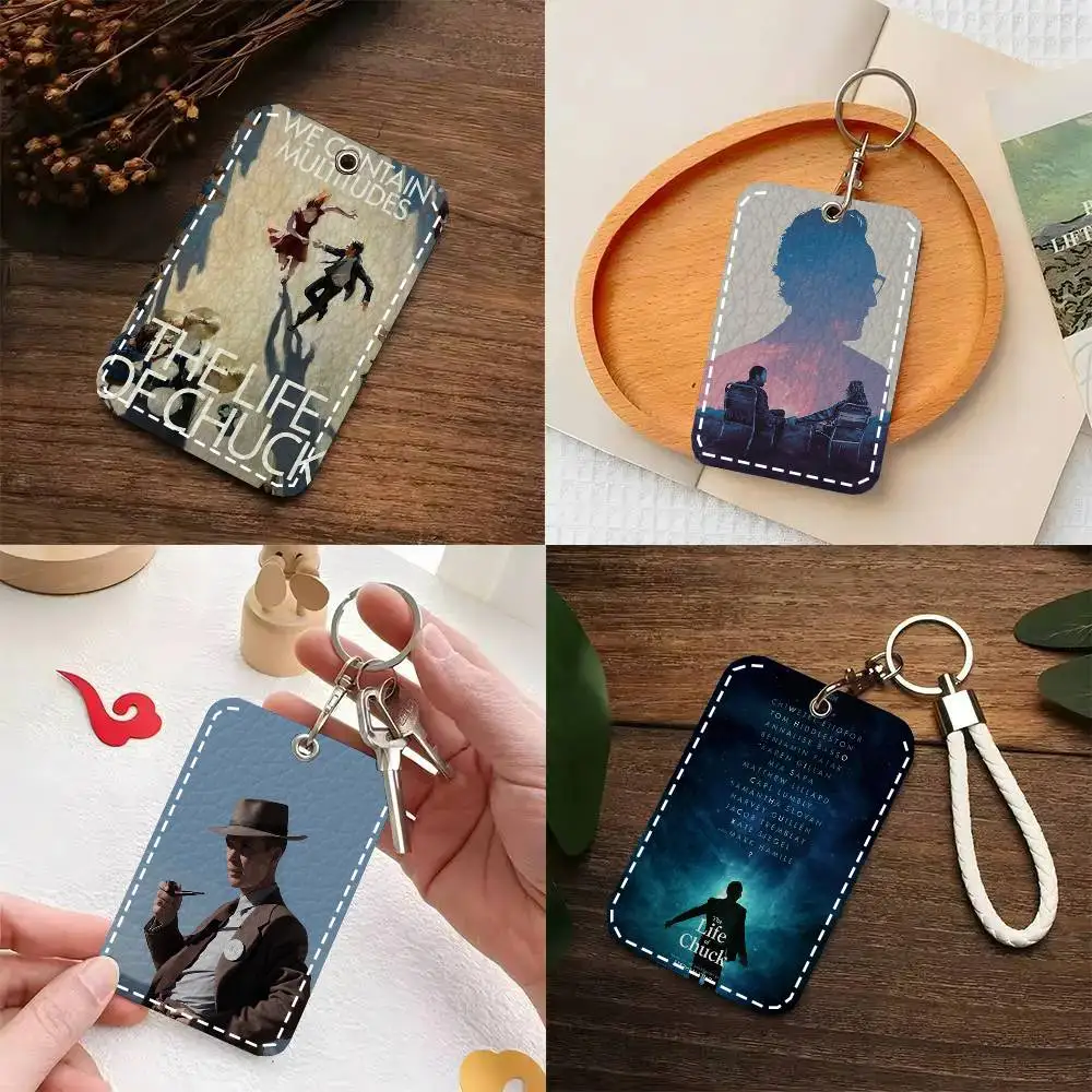 The Life Of C-Chuck Strange Science Fiction Film Card Wallet With Keychain Fashion Print Bank Card Protective Holder