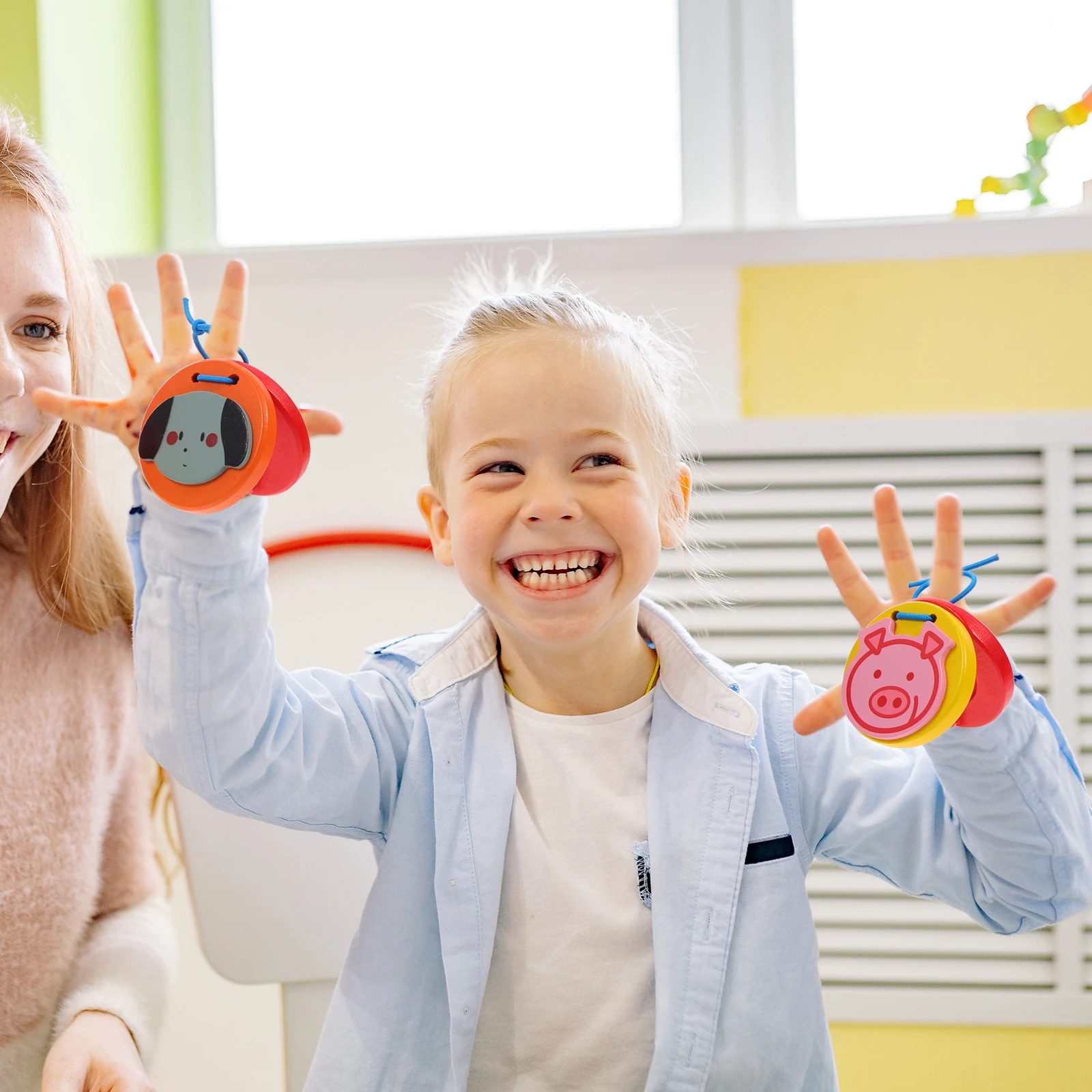 7 قطع من صنجات الحيوانات للأطفال، أدوات الموسيقى الموسيقية للأطفال الصغار، ألعاب الأطفال