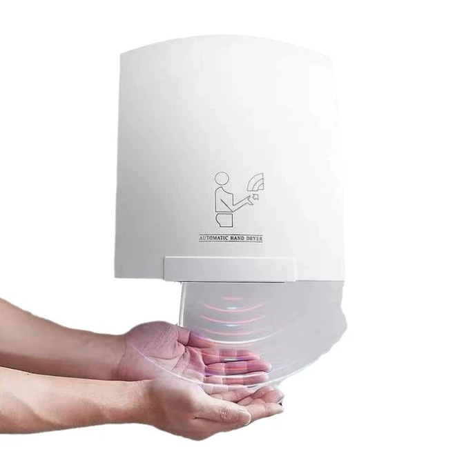 

Современные электрические автоматические сенсорные сушилки для рук для отелей, торговых центров, семей, ванных комнат, кухонь, ванных комнат, прочный пластик