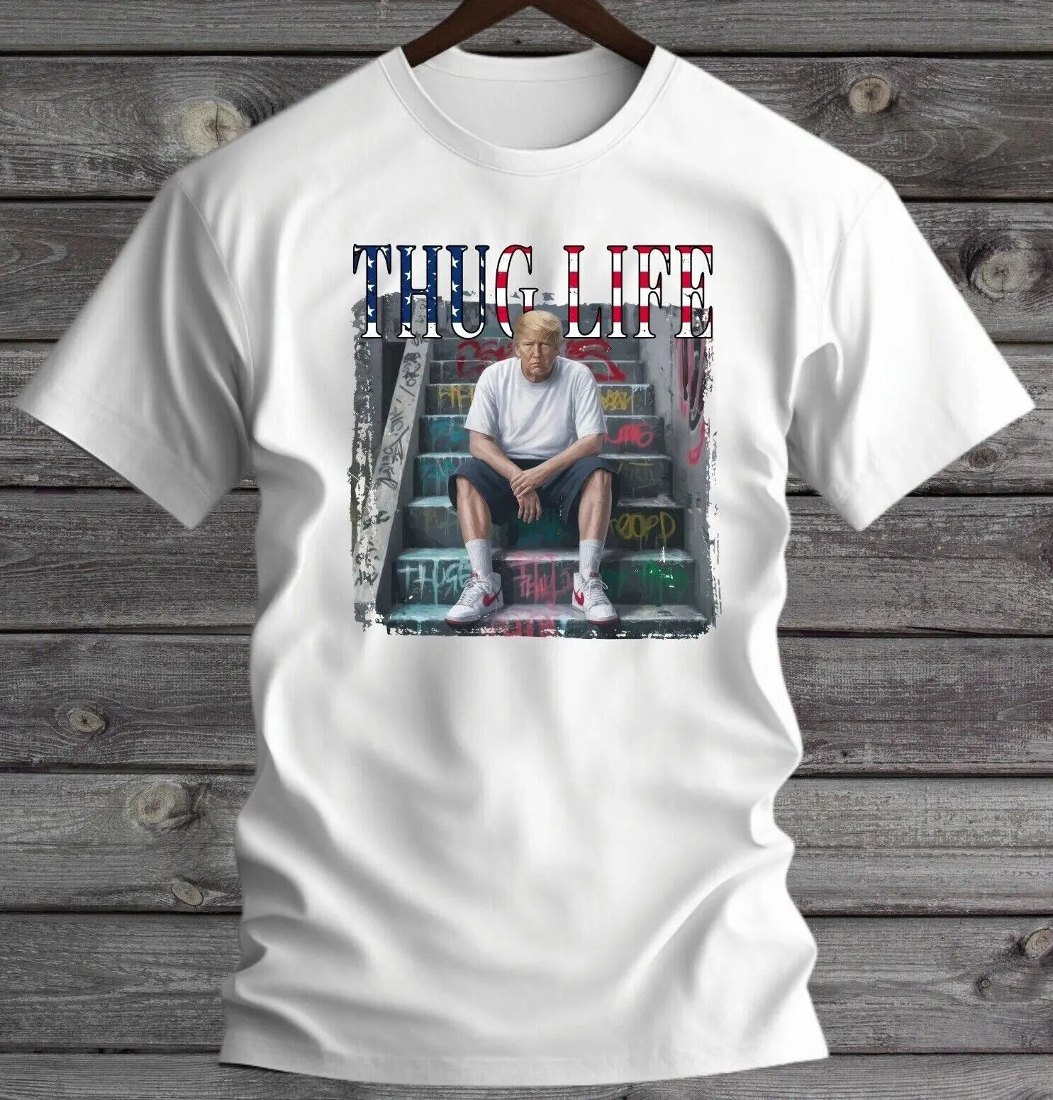 Donald Trump THUG LIFE T-Shirt S-3XL Trump 2024