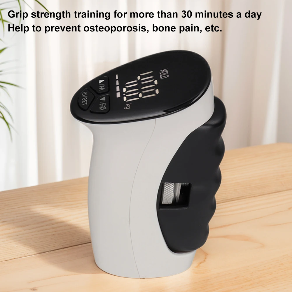 Electronic Grip Power Trainer Auto Capturing Smart Hand Dynamometer Rechargeable Digital Grip Strength Meter for Muscle Building