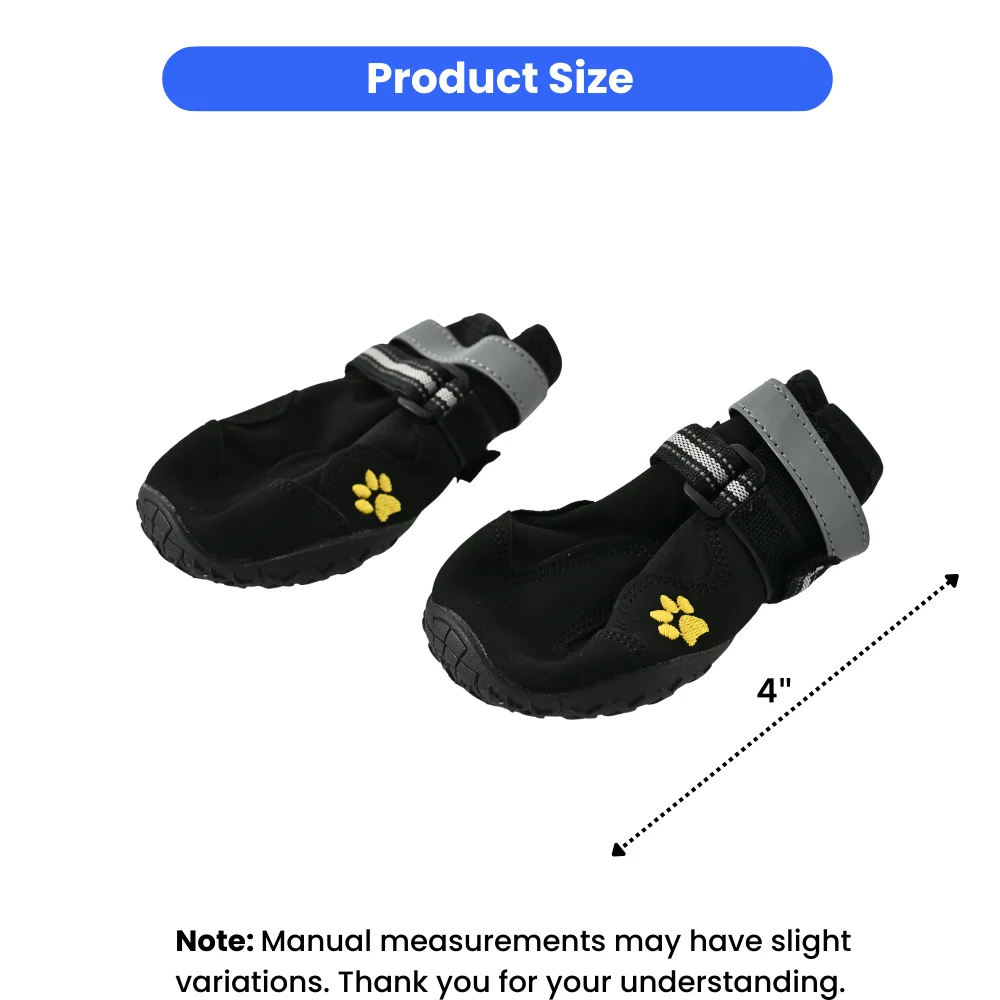 8PCS/Carton Dog Boots Protective Paw Shoes Anti-Slip Soft Pet Shoes with Reflective Straps for Outdoor Walking Hiking