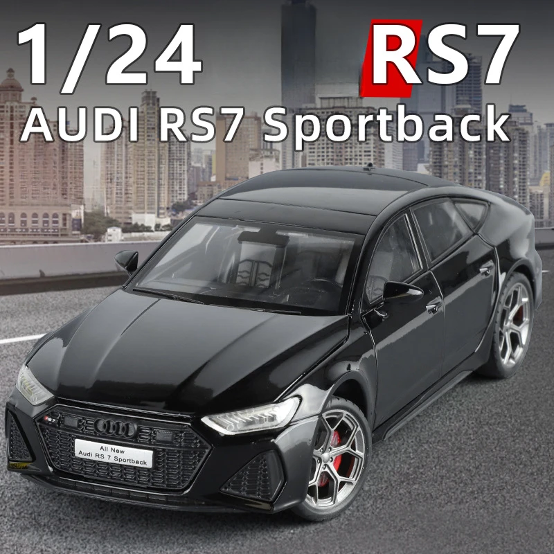 Genuine Licensed 1:24 AUDI RS7 Sportback Model Collective Diecast Metal Miniature Voiture Home Decor Children Boy Car Toy Gift