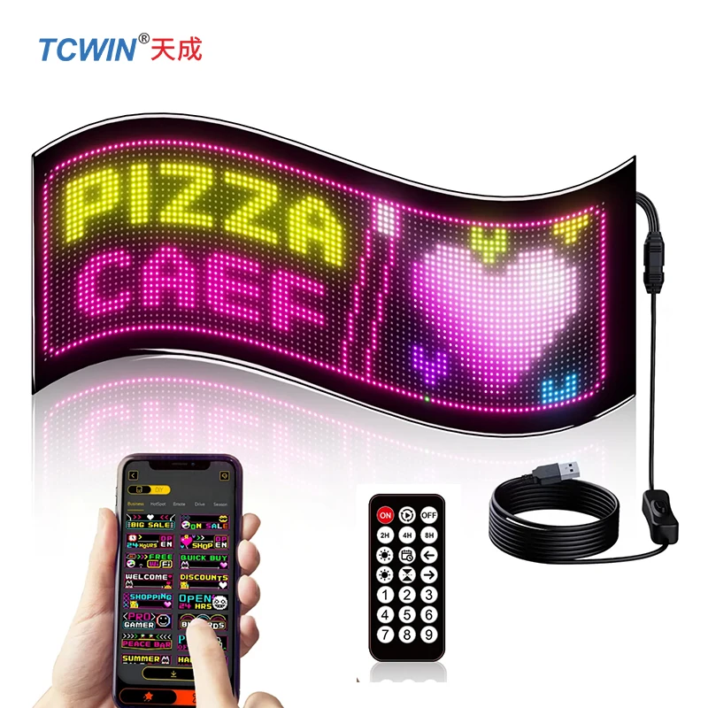 2026 2025 Trending TCWIN COB LED Pixel Panel USB Connectivity 32*192 Matrix Pixels EPICSTAR for XR Studio Retail LED Light Flexi