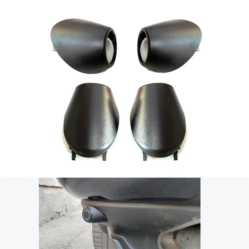 

Firmly 51128268367 51128268370 51128268369 4Pcs/Set Rear Parking Sensor Outer Cover Trim Black ABS Fit For BMW X5 E53 2000-2006