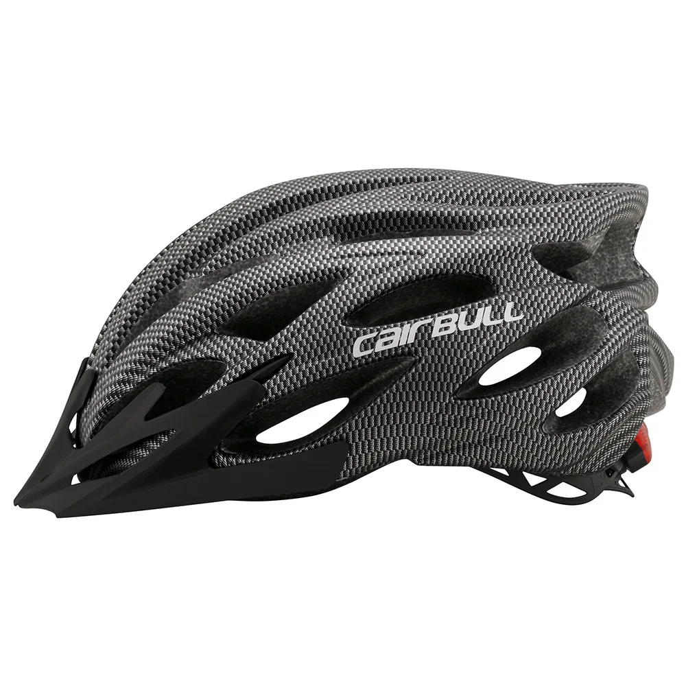NEW 230g CAIRBULL Ultralight Helmet Road Mountain Helmet Intergrally-molded with Removable Visor Goggles Bike Taillight Helmet