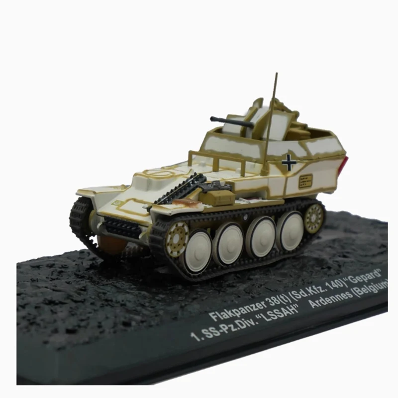 Diecast 1:72 Scale IXO 38(t) Sd.Kfz. 140 German 1944 Tank Alloy Model Finished Simulation Collection Decoration Boy Gift Display