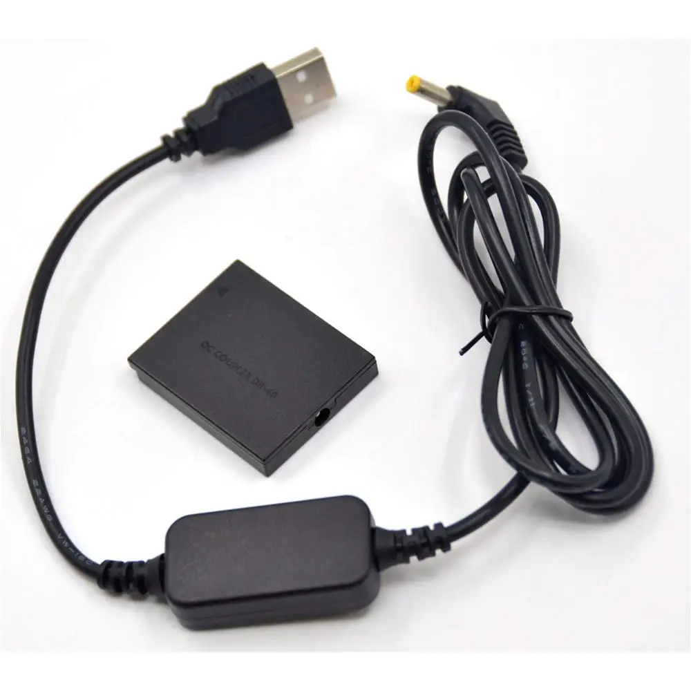 Cabo carregador usb 5v + ACT-DC40 DR-40 acoplador dc NB-6L bateria manequim para câmera canon d30 s90 s95 s120 sx240hs sx520hs