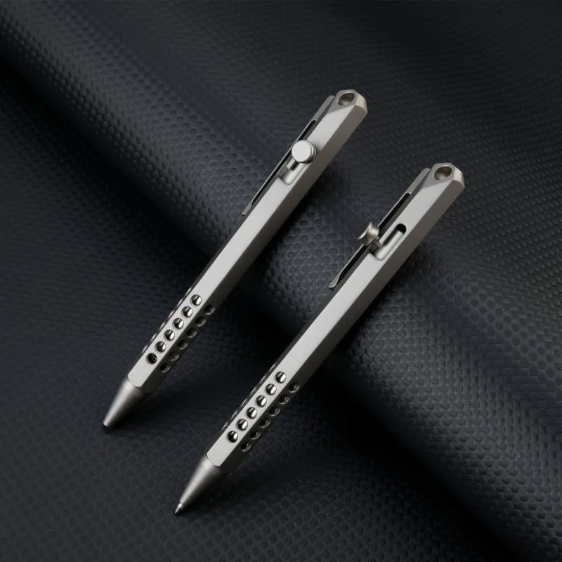 Titanium alloy Portable Pen 1pc Hexagonal Tactical Pen High Quality Multi-function Tool Glass Breaker Camping EDC Writing Pen