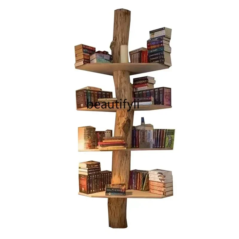 

ss newTree solid wood living room baffle stake storage study combination bookshelf