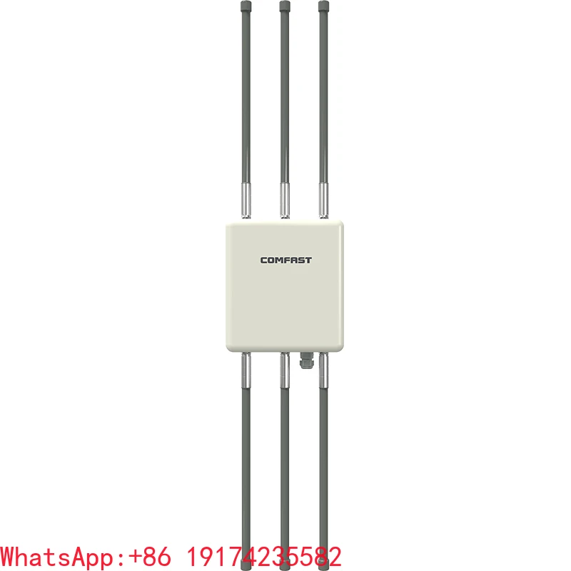 

WiFi6 Outdoor AP High-Power 2974Mbps Dual-Band IP67 200+Users 8dBi Antenna POE for Ports Parks Farms Large-Area