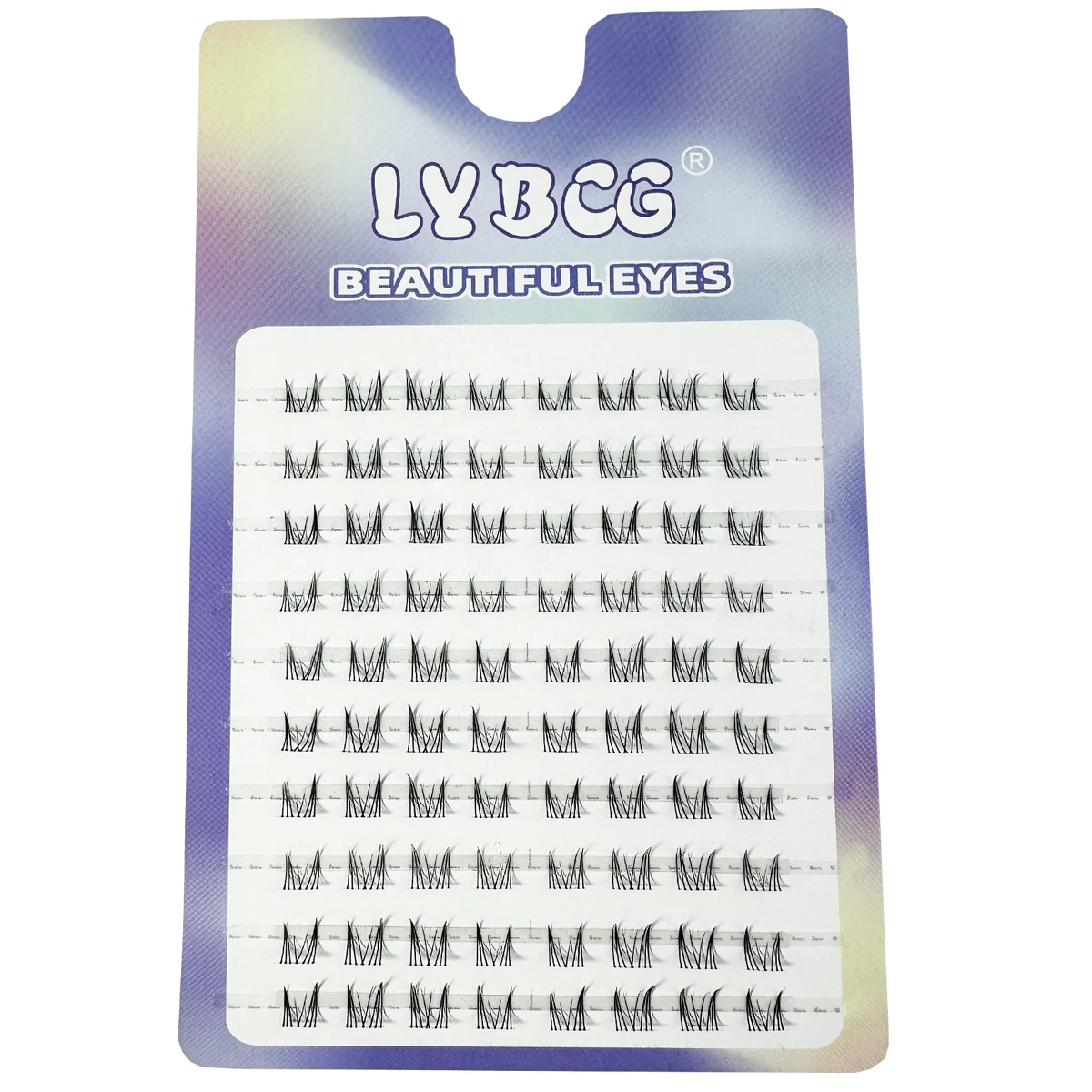 10 Rows Dense Fluffy Cat Eyes Comic Fake Lower Lashes Extension Natural Look Curling Individual Cluster False Eyelashes ﻿