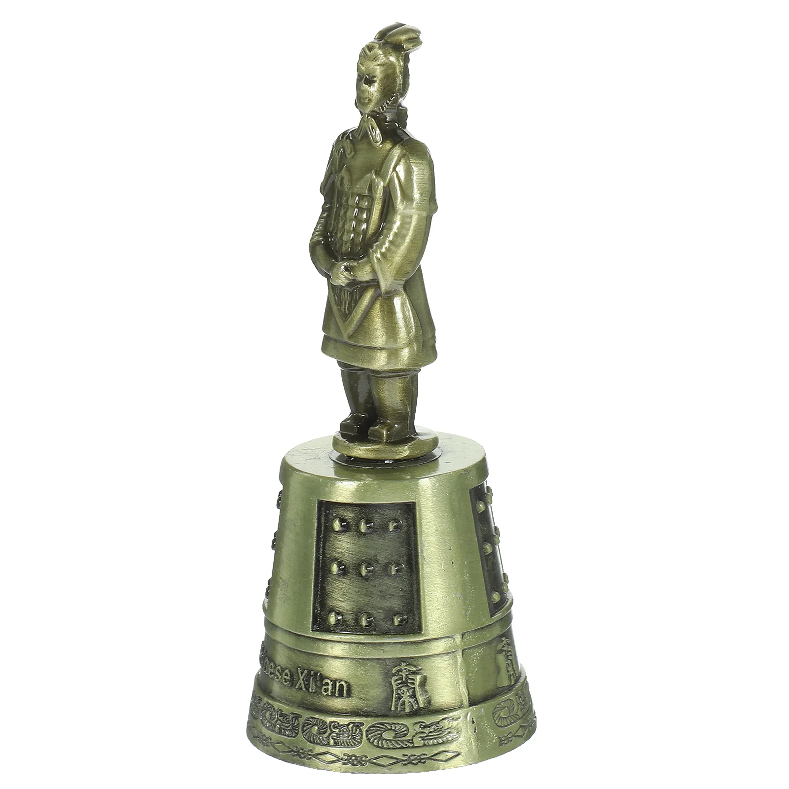 Allgemeine Ornamente Hotel Dish Bell Desktop Hand Vintage Dekor Legierung Handwerk Glocken für Retro Call Bar Metall Büro Reisen