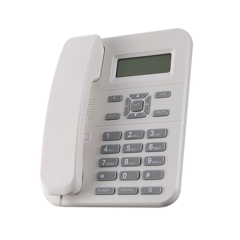 Corded Telephone Desk Landline Phone Desktop House Phone Seniors Caller Integrated Telephone for Home Office Hotel Drop Shipping