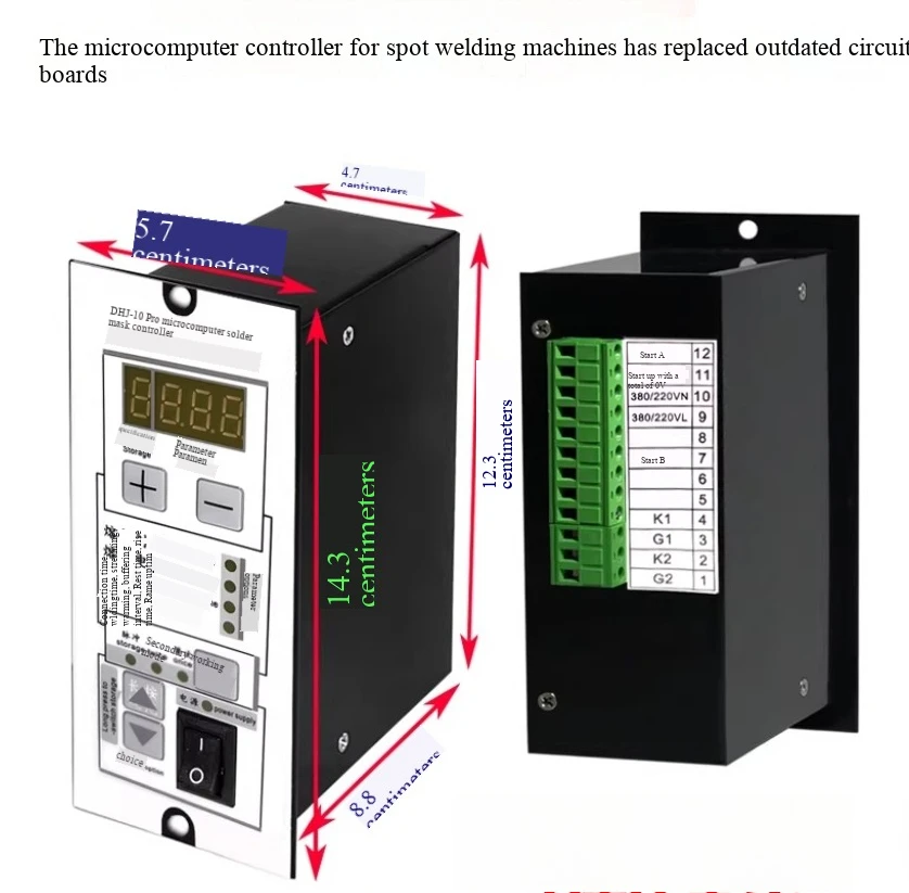 1PCS   Pneumatic Spot Welder Controller WZ-66ZQ-pro Control Box Board for DHJ-10-pro  Welding Machine 1 pcs
