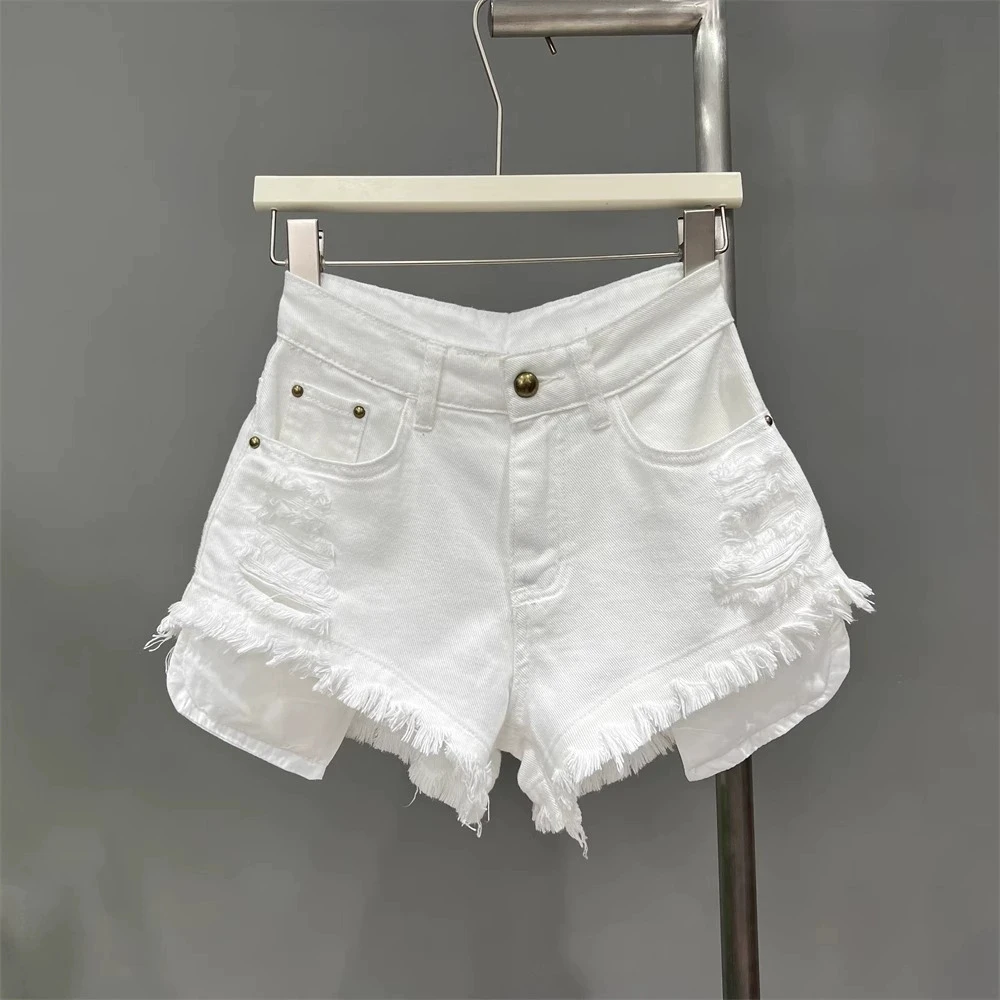 

Micro Mini Denim Shorts for Women Summer Short Jean Pants Woman Korean Style Elegant Design Classic Aesthetic Outdoor Outfits