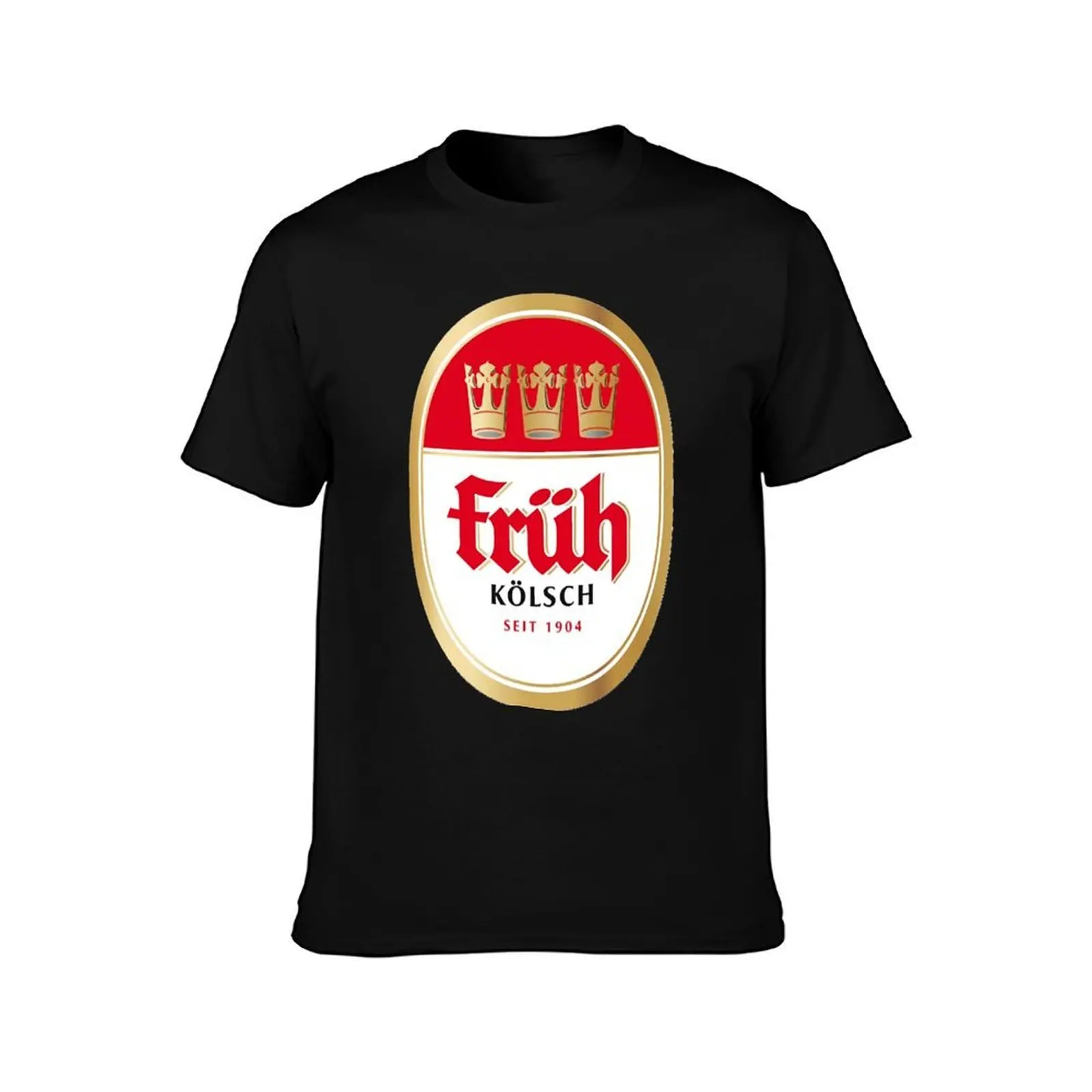 Früh K?lsch beer brewery local beer! T-Shirt, Summer Casual Cotton Tee, Oversized Streetwear Tops, Vintage Graphic Print