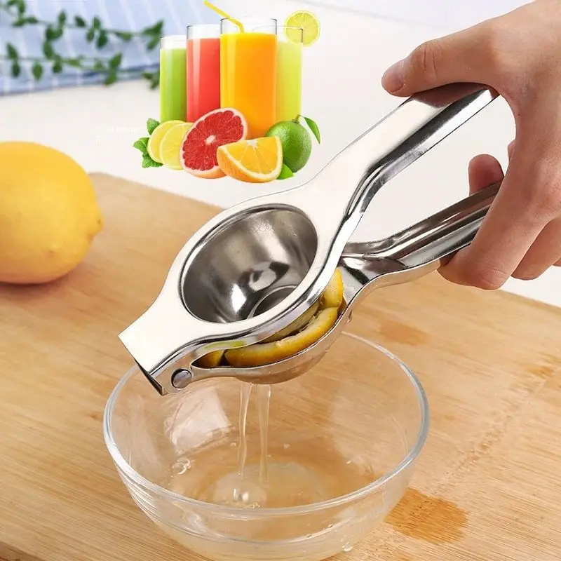 

Stainless Steel Lemon Squeezer Manual Citrus Juicer Heavy Duty Hand Press Juicerfor Small Oranges, Lemons Lime Home Kitchen Tool