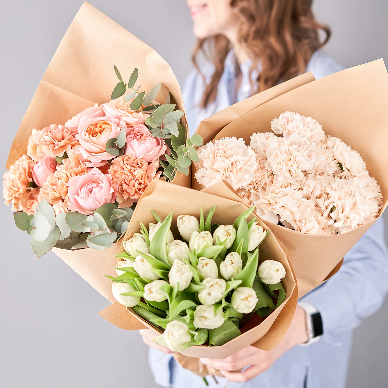 

Kraft Brown Roll Roll Packaging Floral Wrapping Paper Flowers Gifts Tear Brown Paper Resistant Craft Decorative